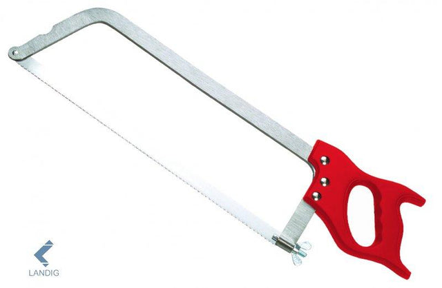 Edelstahl Knochensäge 37 cm Roter Griff