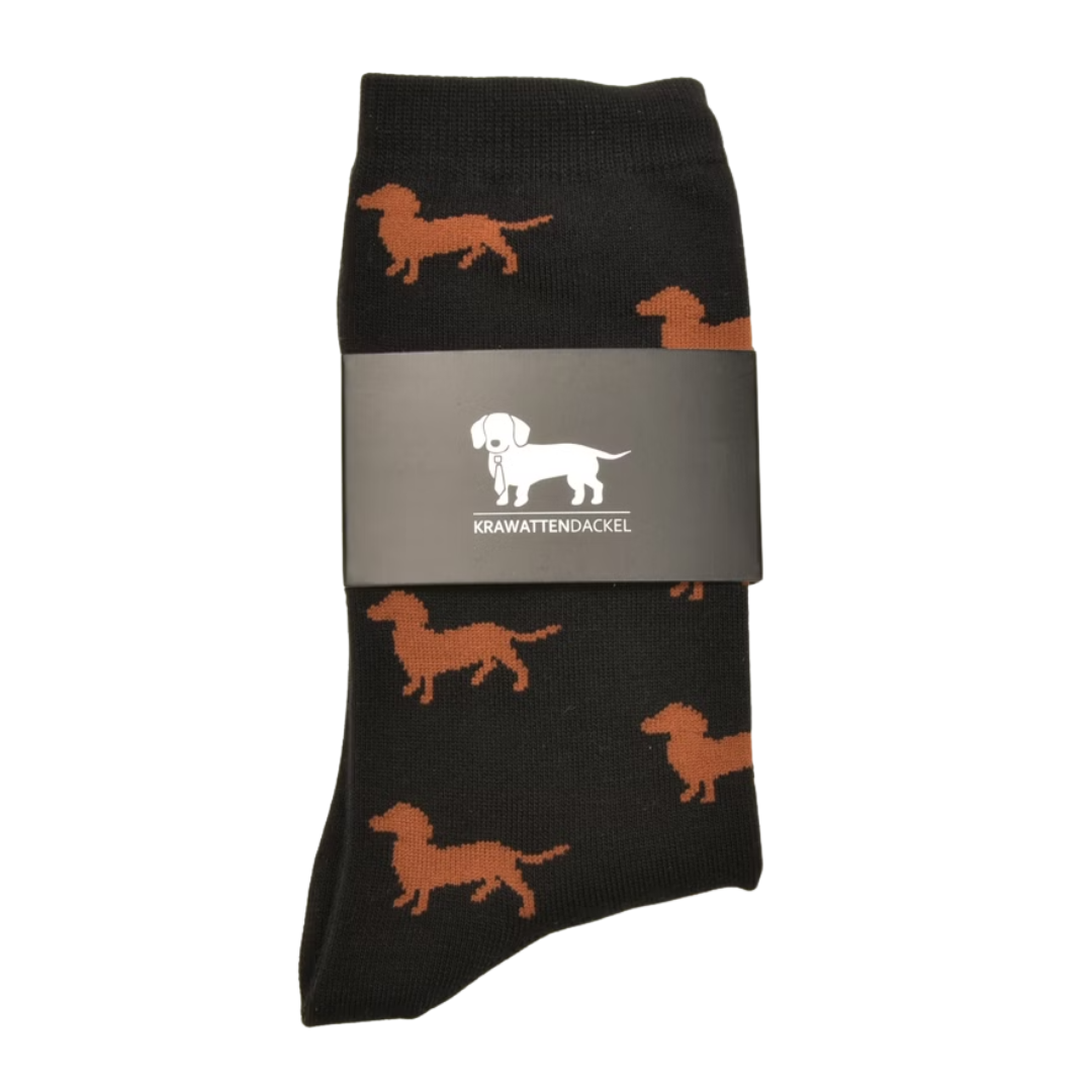 Krawattendackel Socken "Dackel"
