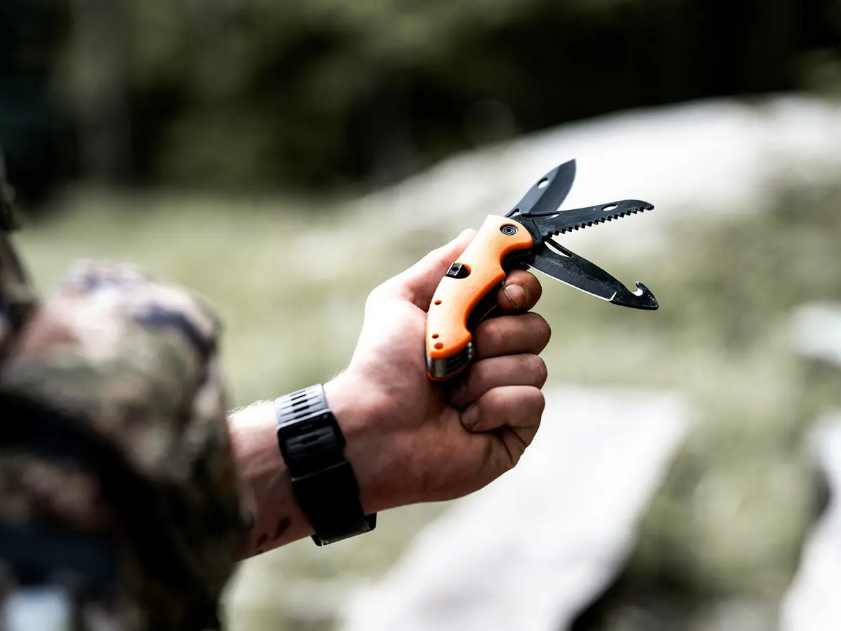 Jagdmesser PUMA XP Trifecta 3-Klingen Schliessmesser orange