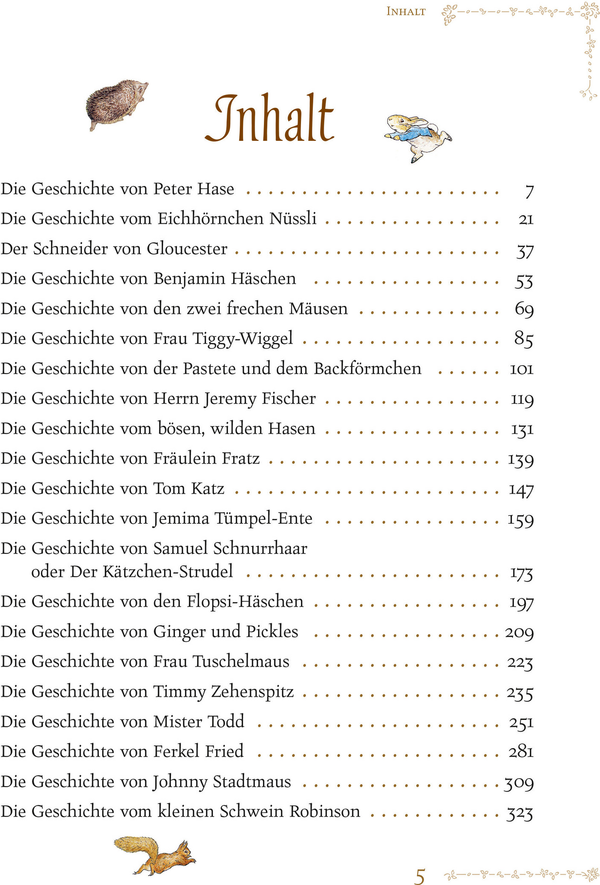 Sämtliche Geschichten von Peter Hase und seinen Freunden Inhaltsangabe