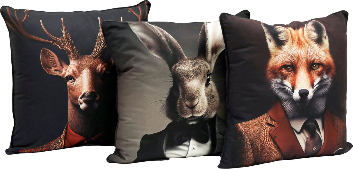 Kissen mit Fuchs, Hirsch oder Hase