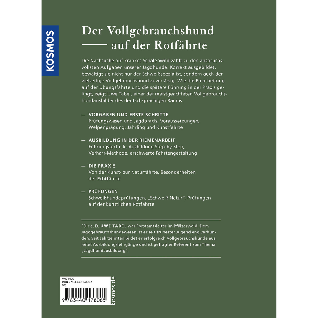 Auf der Schweißfährte - Backcover