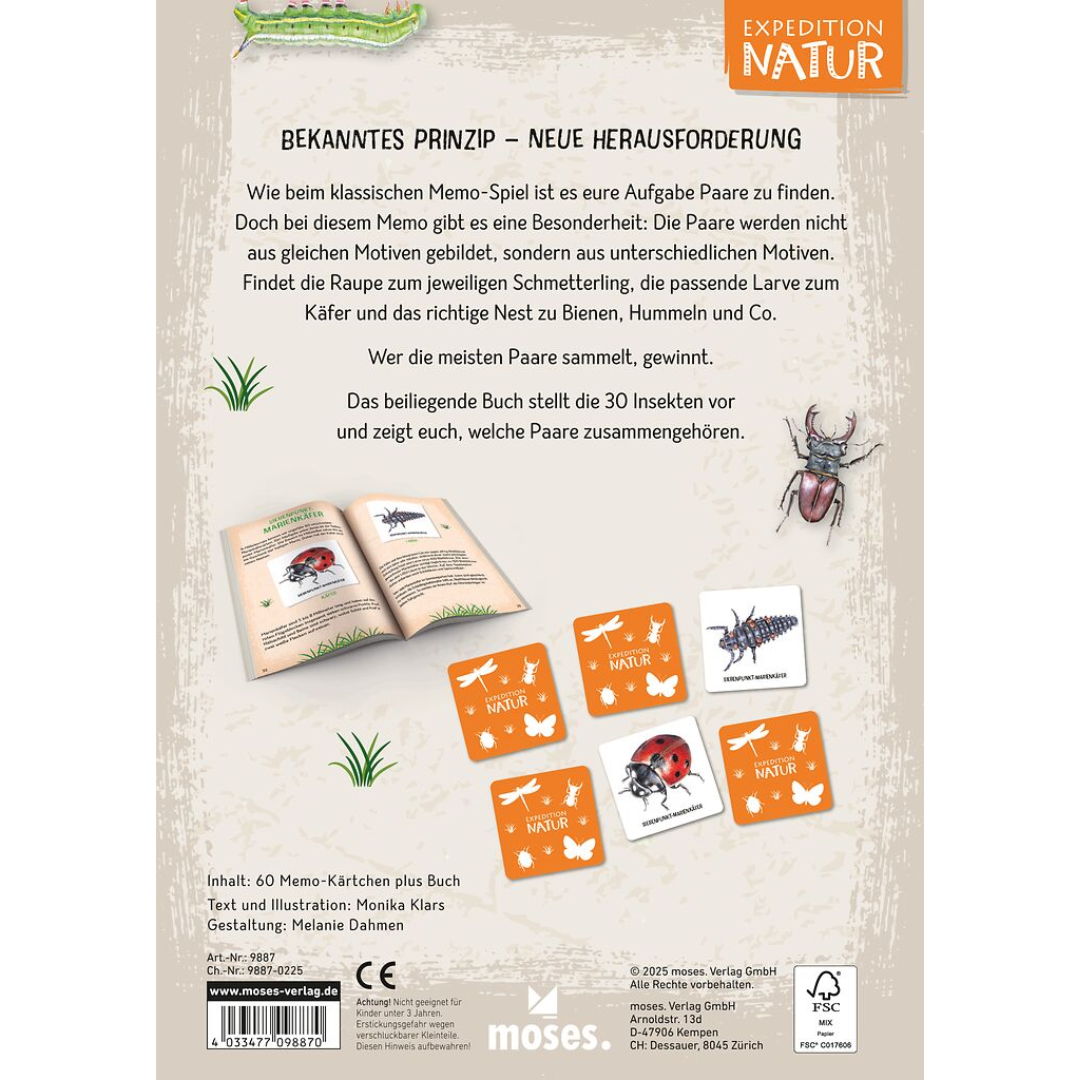 Das große Insekten Memo - Rückseite