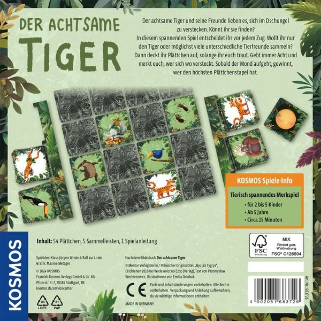 Der achtsame Tiger - Rückseite