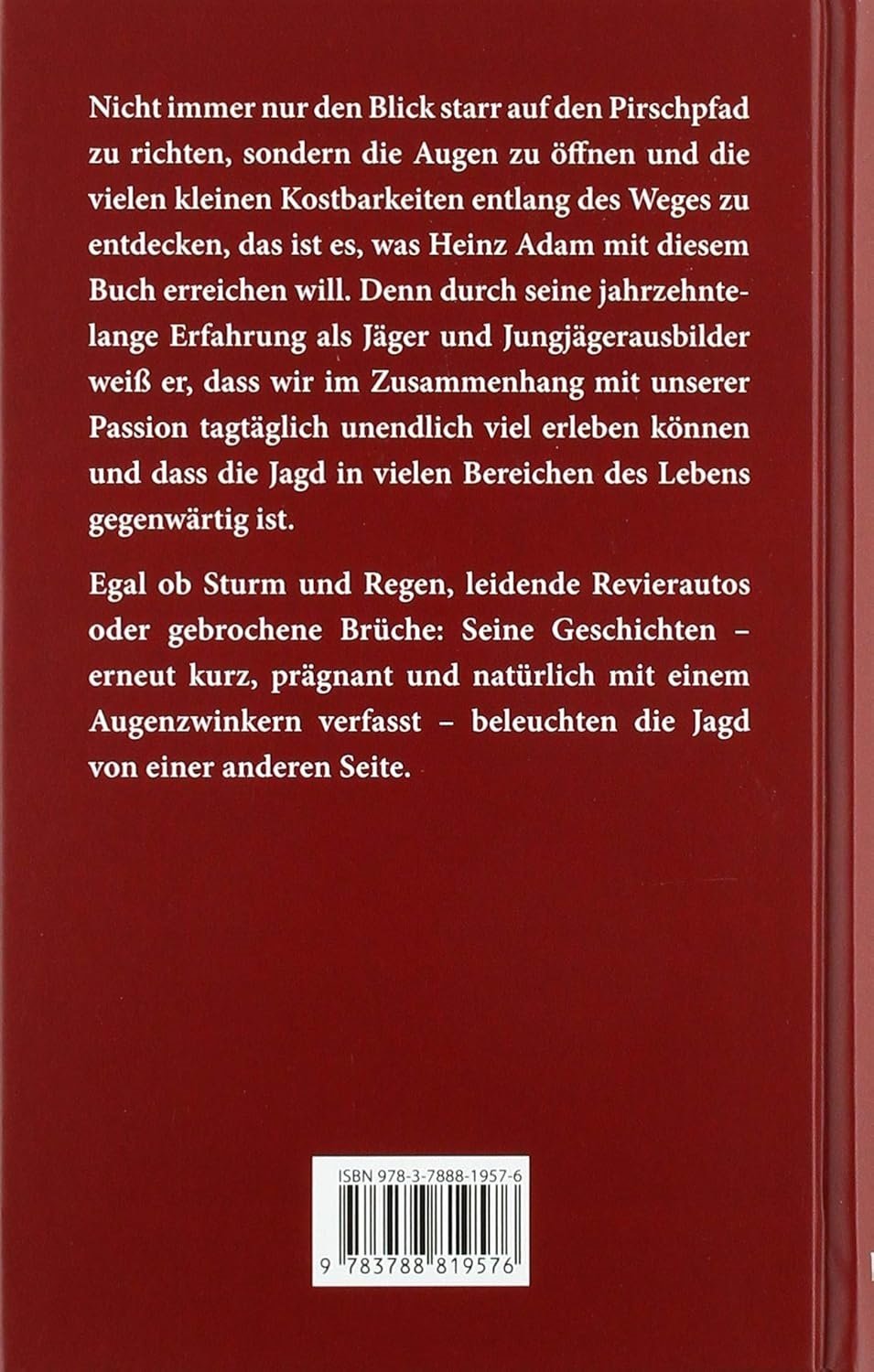 Jagdgeschichten von heinz adam