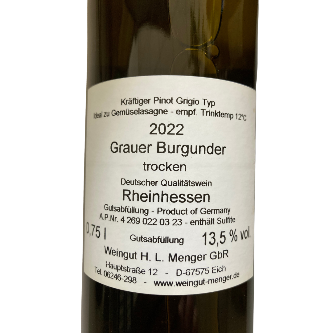 Grauer Burgunder Weißwein | Trocken Jahrgang 2022
