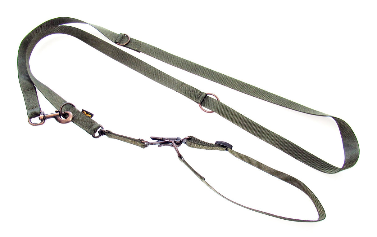 Jagdleine mit Halsung Gurtband