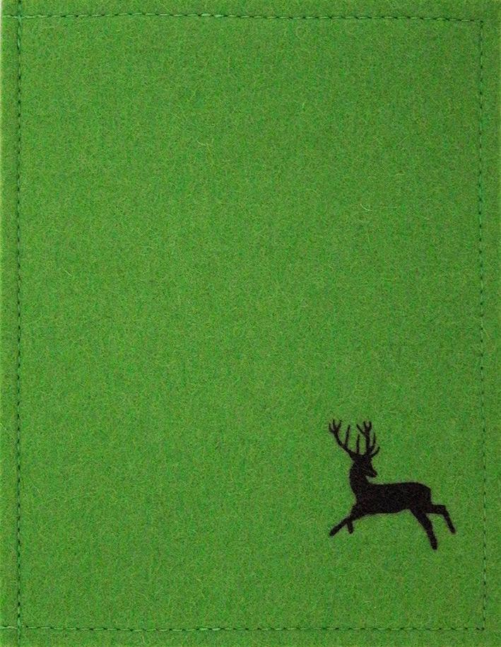 Jagdscheinetui aus echtem Wollfilz