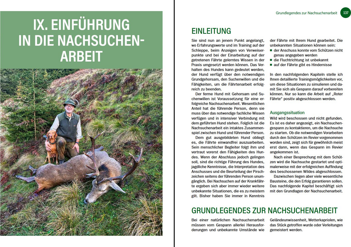 Jagdhunde ausbilden - Nachsuchearbeit