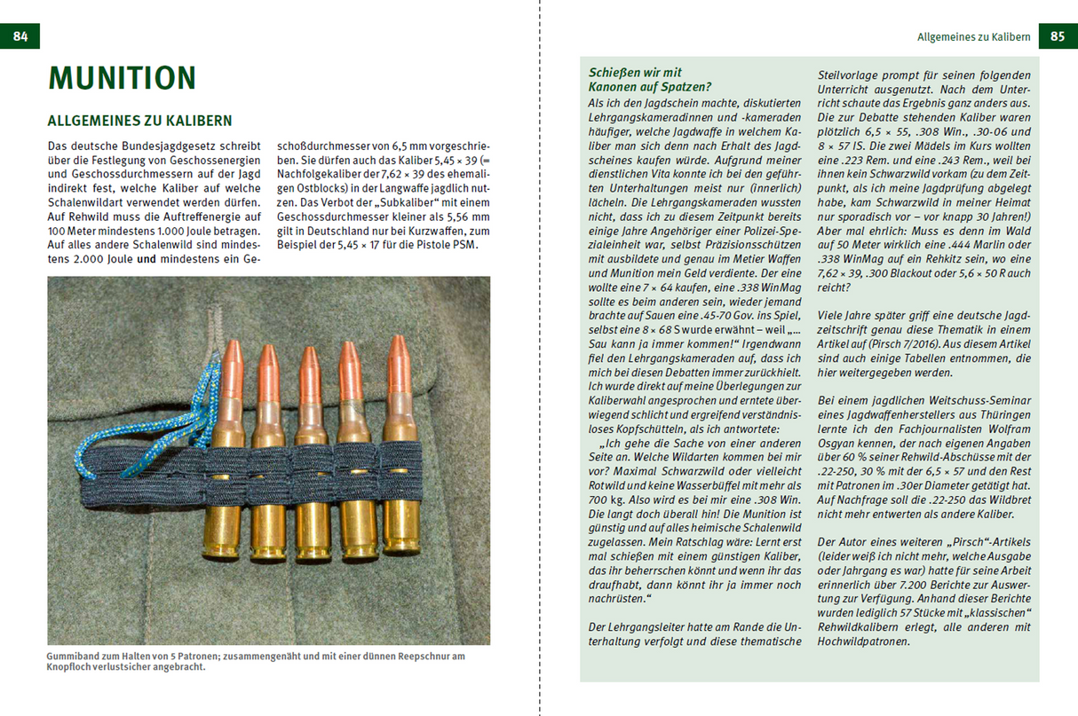 Jungjäger-Ratgeber - Ausrüstung - Munition