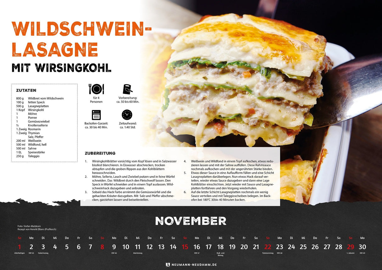 wild und wuerzig 2026 kalender