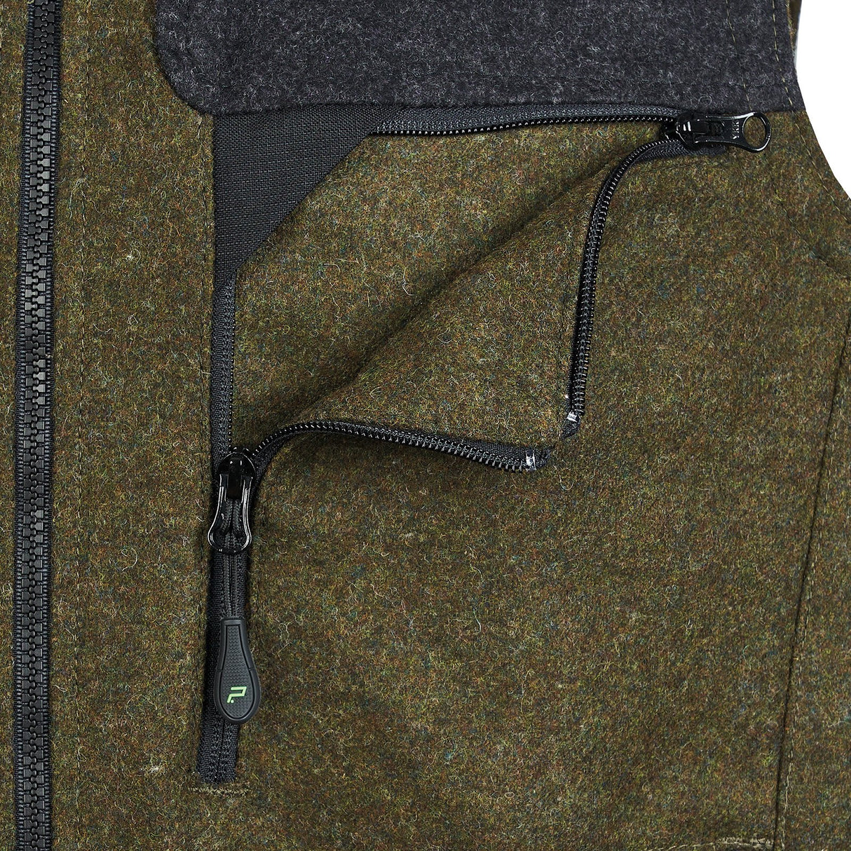 lodenweste mit brusttasche