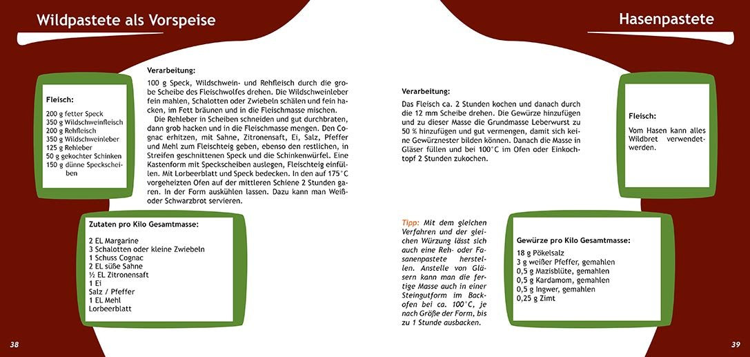 Wildwurst und Wildschinken Rezepte