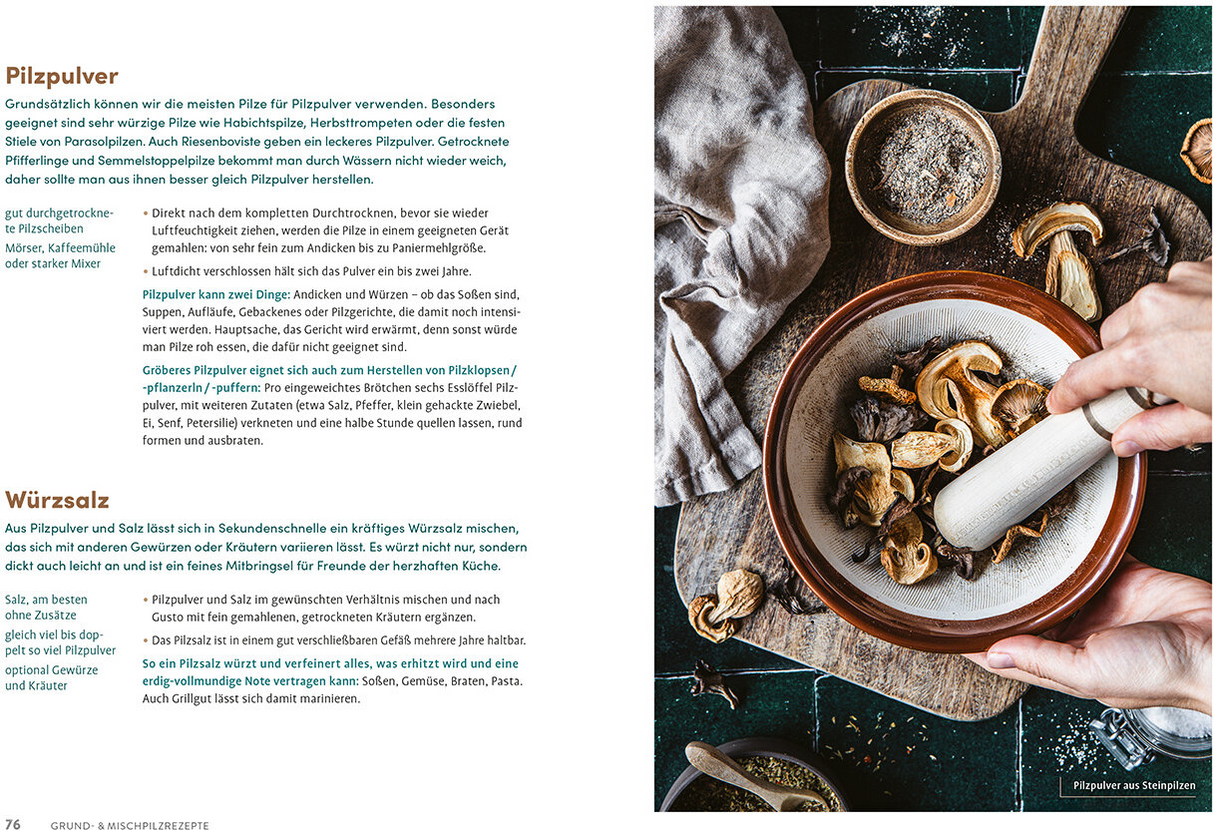 Pilzliebe – Das Waldpilz-Kochbuch | Innenansicht 3
