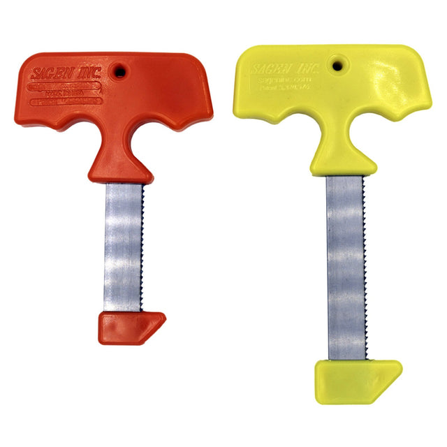 SAGEN Aufbrechsäge rot und gelb