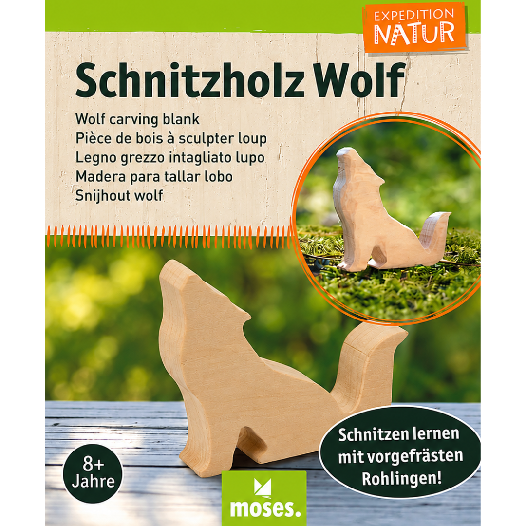 Expedition Natur - Schnitzholz - Wolf