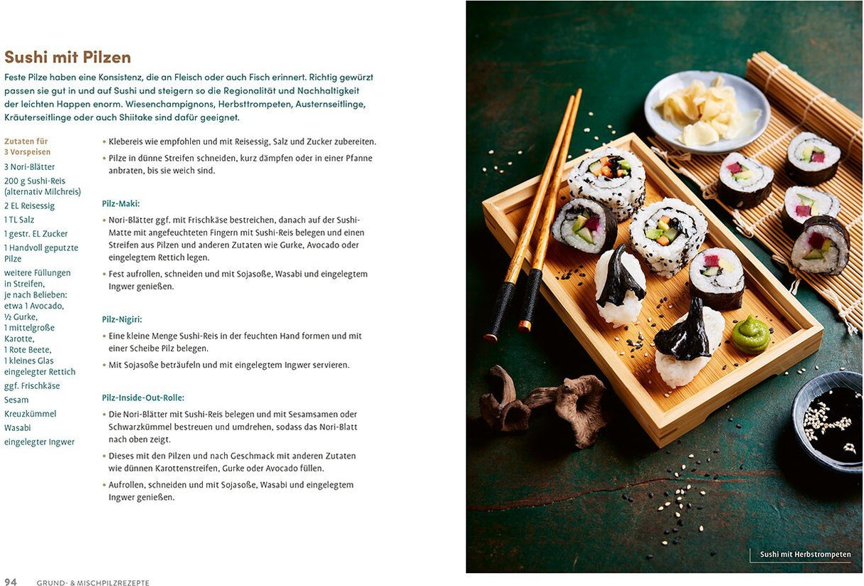 Pilzliebe - Sushi mit Pilzen