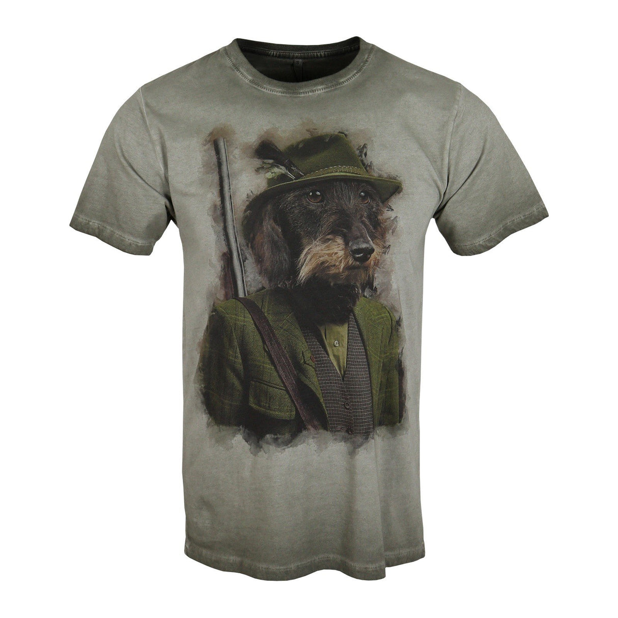Dackel/Teckel T-Shirt Grün