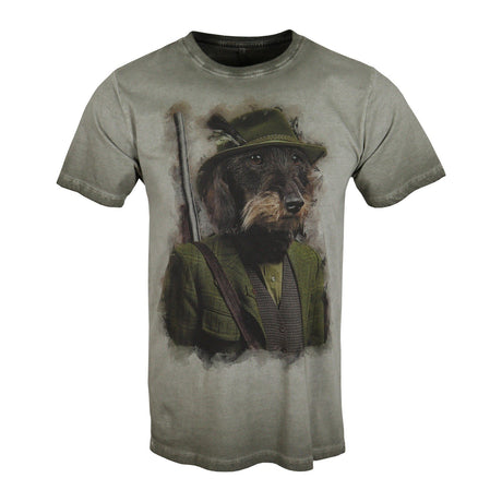 Dackel/Teckel T-Shirt Grün