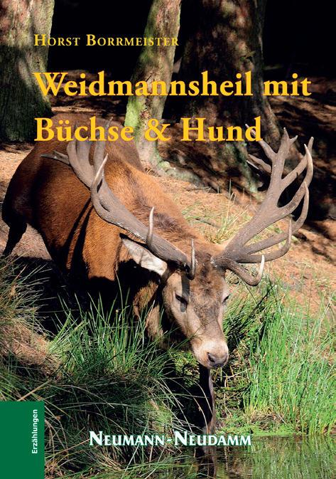 Weidmannsheil mit buechse und hund