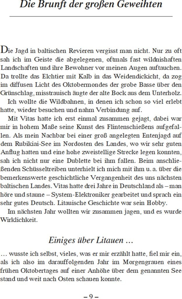 Weidwerk im Baltikum und in heimischen Revieren - Innenansicht 1