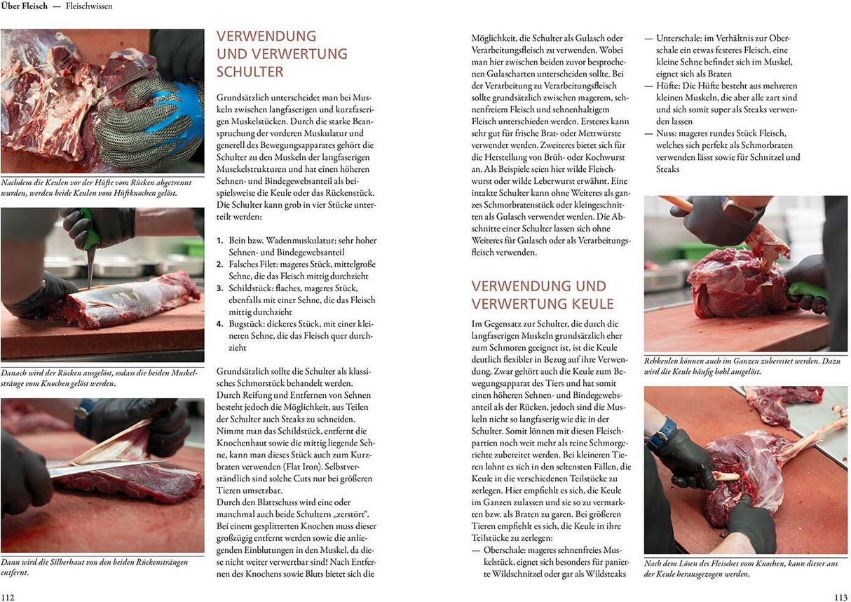 Wildbret Schulter verarbeiten