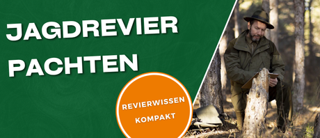 Jäger im Wald bei der Revierübernahme eines Jagdreviers in Deutschland