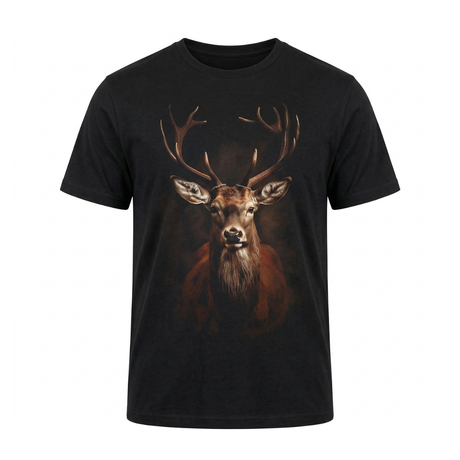 Almtracht Herren T-Shirt Bosco Hirsch Motiv