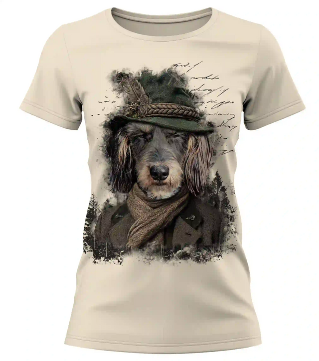 Almtracht Damen T-Shirt Fonsi mit Dackel Motiv