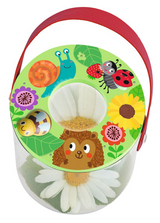 Krabbelkäfer Großer Lupenbecher aus Holz Bunte Illustrationen