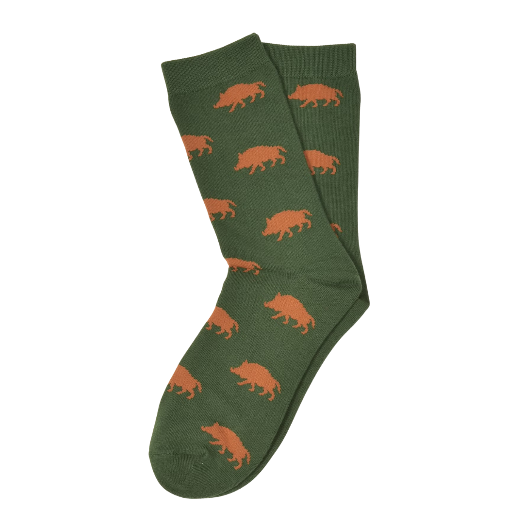 Krawattendackel Socken "Wildschwein"
