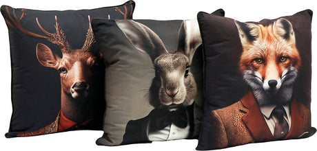 Kissen mit Fuchs, Hirsch oder Hase