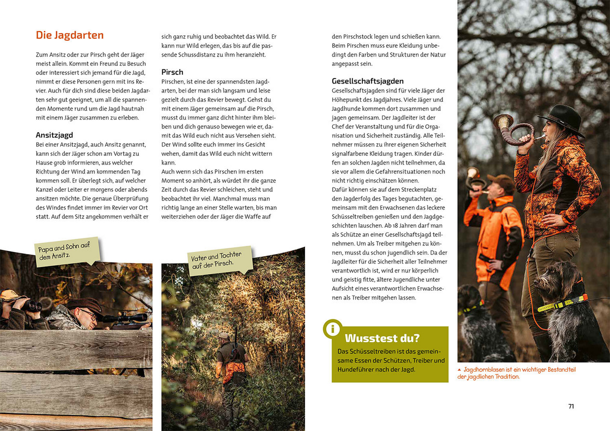 Das Jagdbuch für Kids - Die Jagdarten