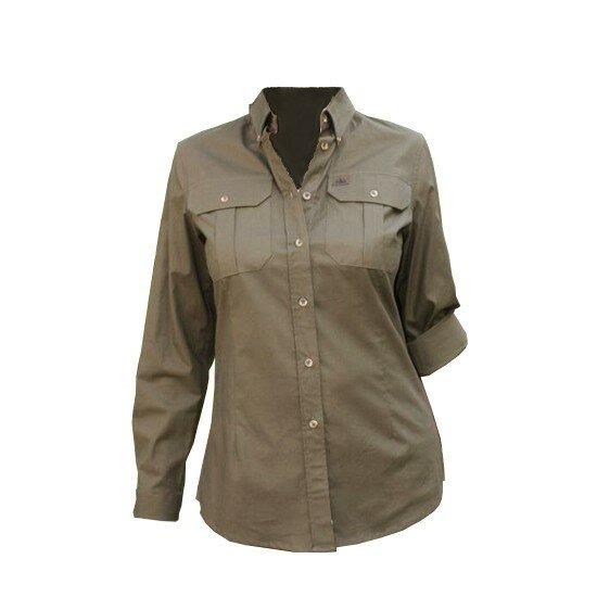 Damen Stretch Jagd-Bluse
