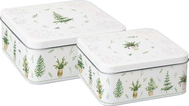 Winterliche Gebaeckdose