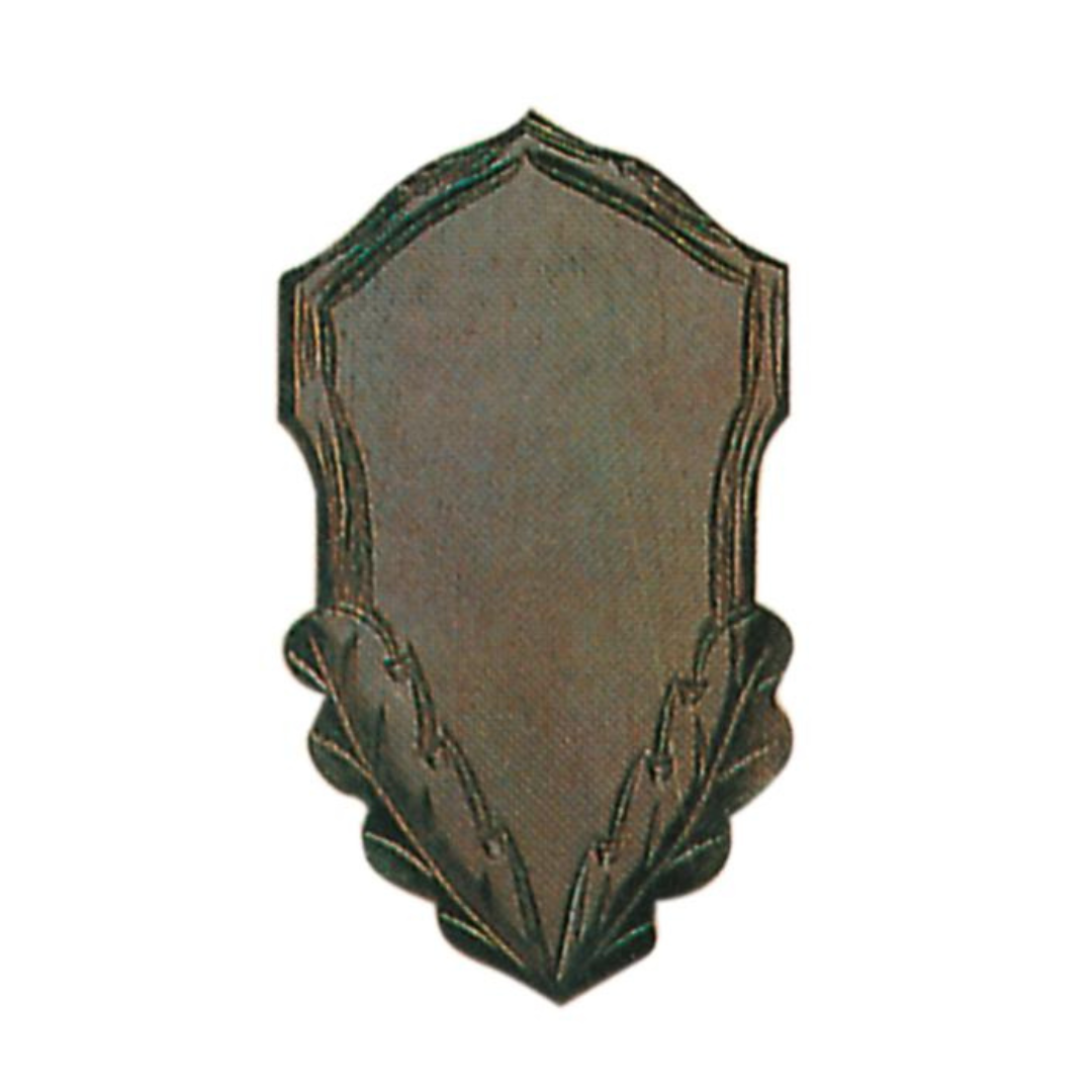 Gehörnbrett für Rehwild | 20 x 12 cm -Dunkel