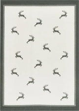 geschirrtuch hirsch grau