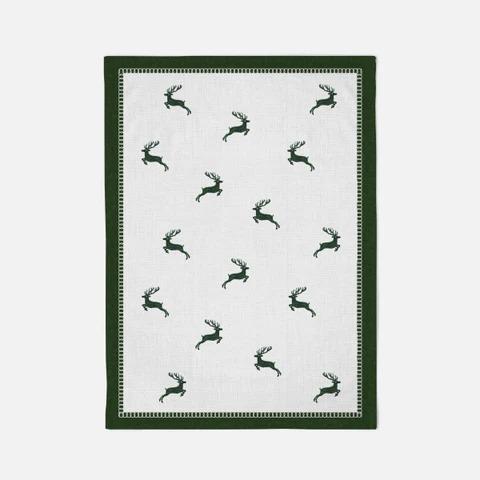 geschirrtuch hirsch gruen