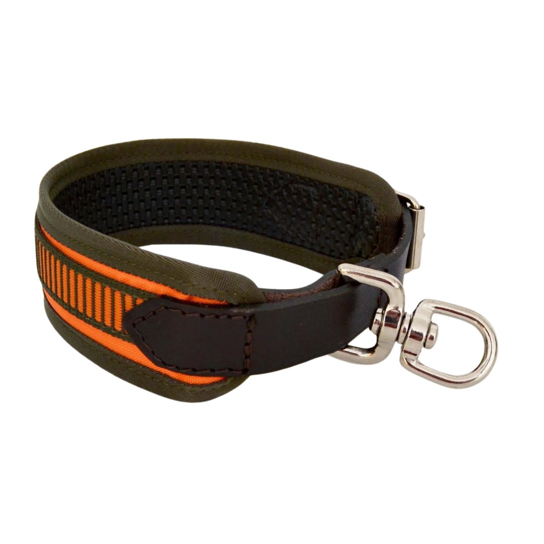 Schweißhalsung oliv/orange