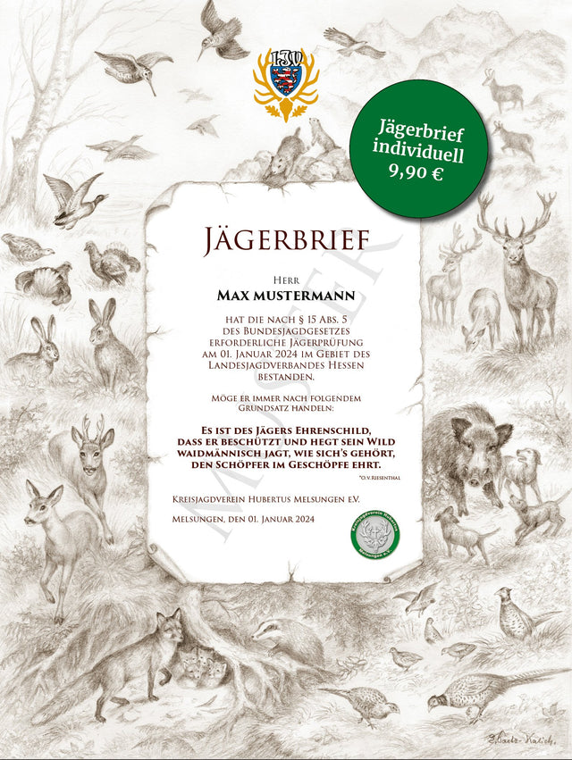 Jägerbrief - Individualisiert