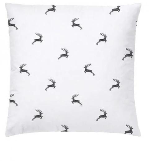 Kissenbezug Hirsch grau