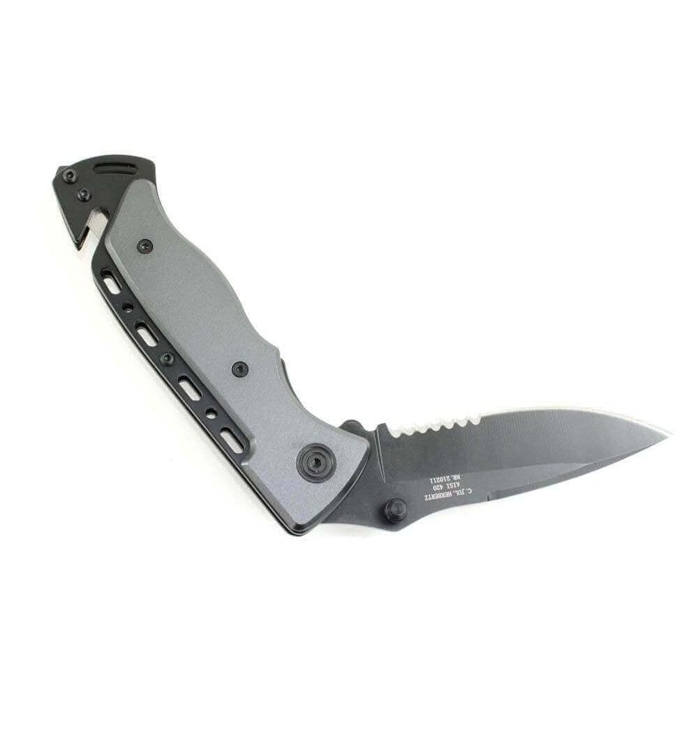 Klappmesser Herbertz schwarz-silber
