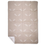 Kuscheldecke Geweih - Beige