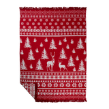 Kuscheldecke Hirsch "Nordic Red"