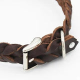 Lederhalsband geflochten