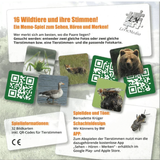 Memory-Spiel "Wildtiere und ihre Stimmen" mit App