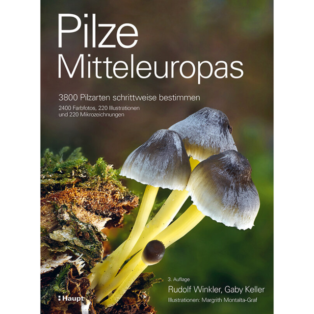 Pilze Mitteleuropas - 3800 Pilzarten schrittweise bestimmen. 2400 Farbfotos, 220 Illustrationen und 220 Mikrozeichnungen