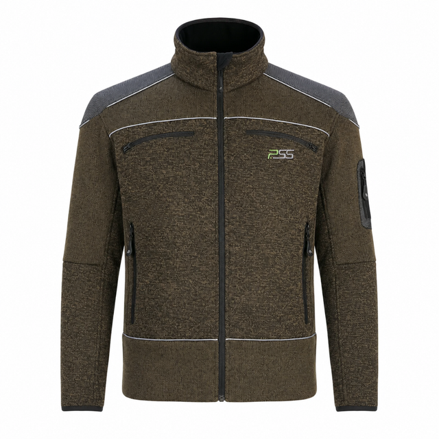 PSS Faserstrickjacke X-treme Arctic Kids - Grün