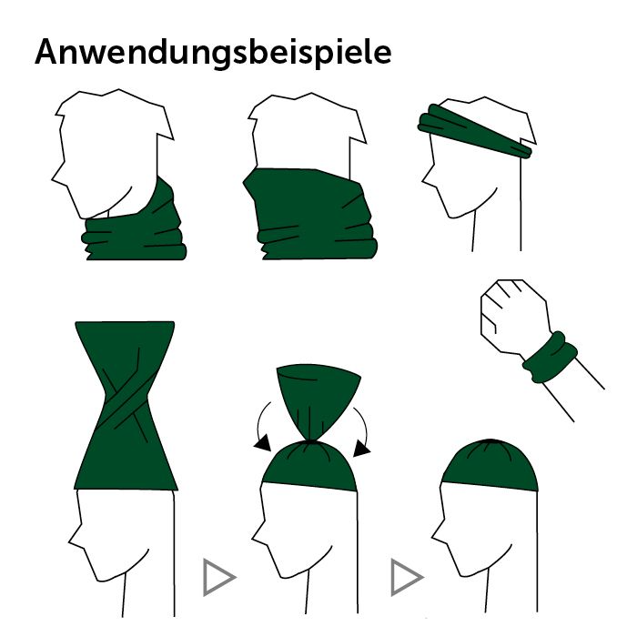 PSS Merino-Schlauchschal - Anwendungsbeispiele