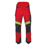 PSS X-treme Breeze Schnittschutzhose - Rot/Gelb